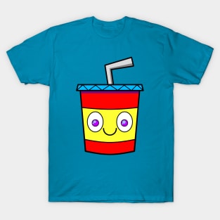 Smiling Drink Cup T-Shirt